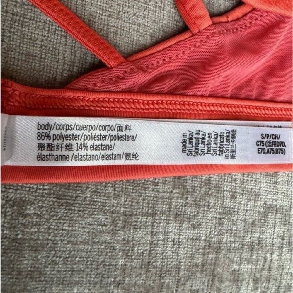Victoria's Secret Orange Strappy Sports Bra Small - Picture 5 of 7
